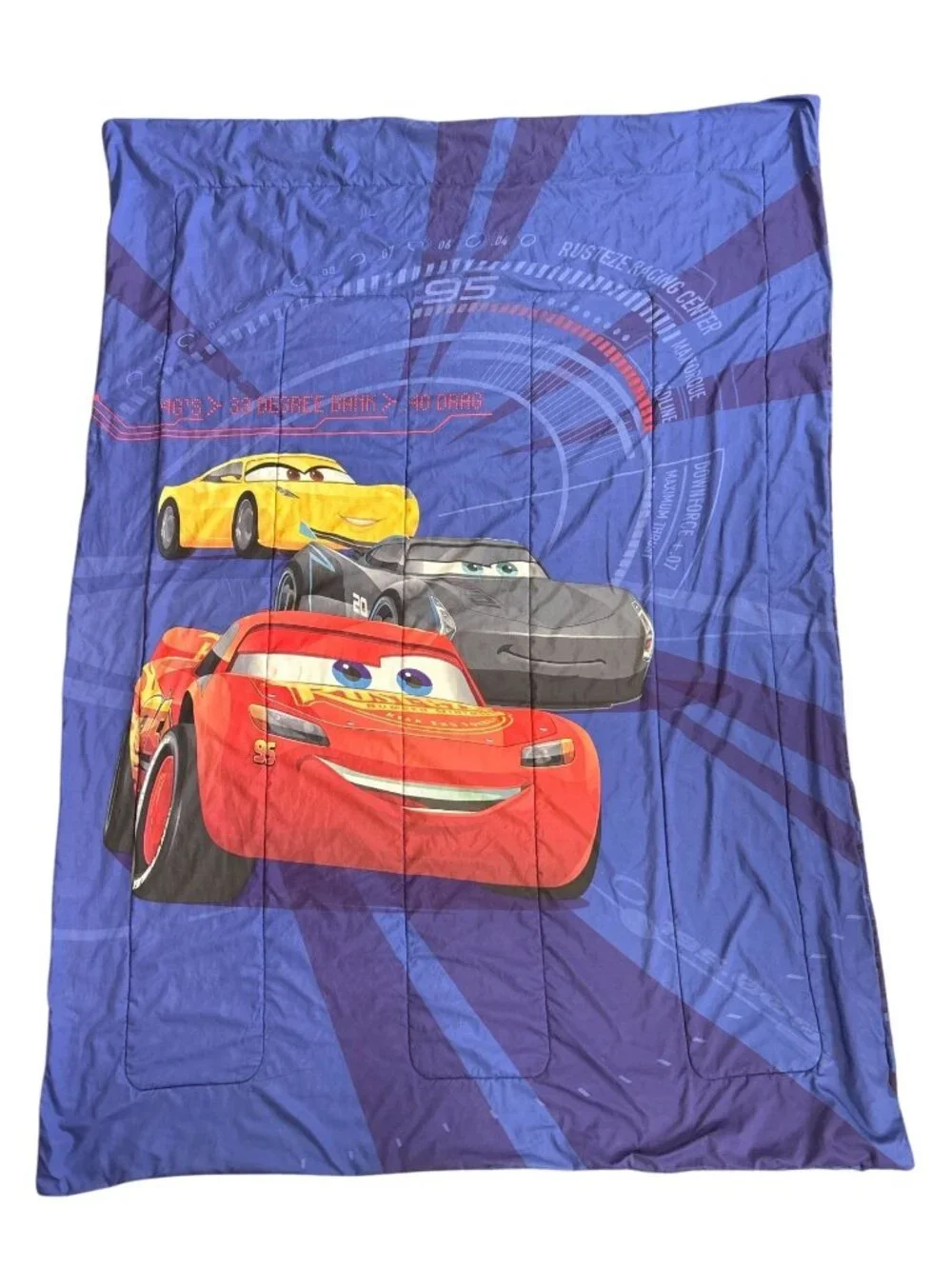 Disney Pixar Cars Twin Comforter Lightning McQueen Cruz Ramirez Kids Bedding
